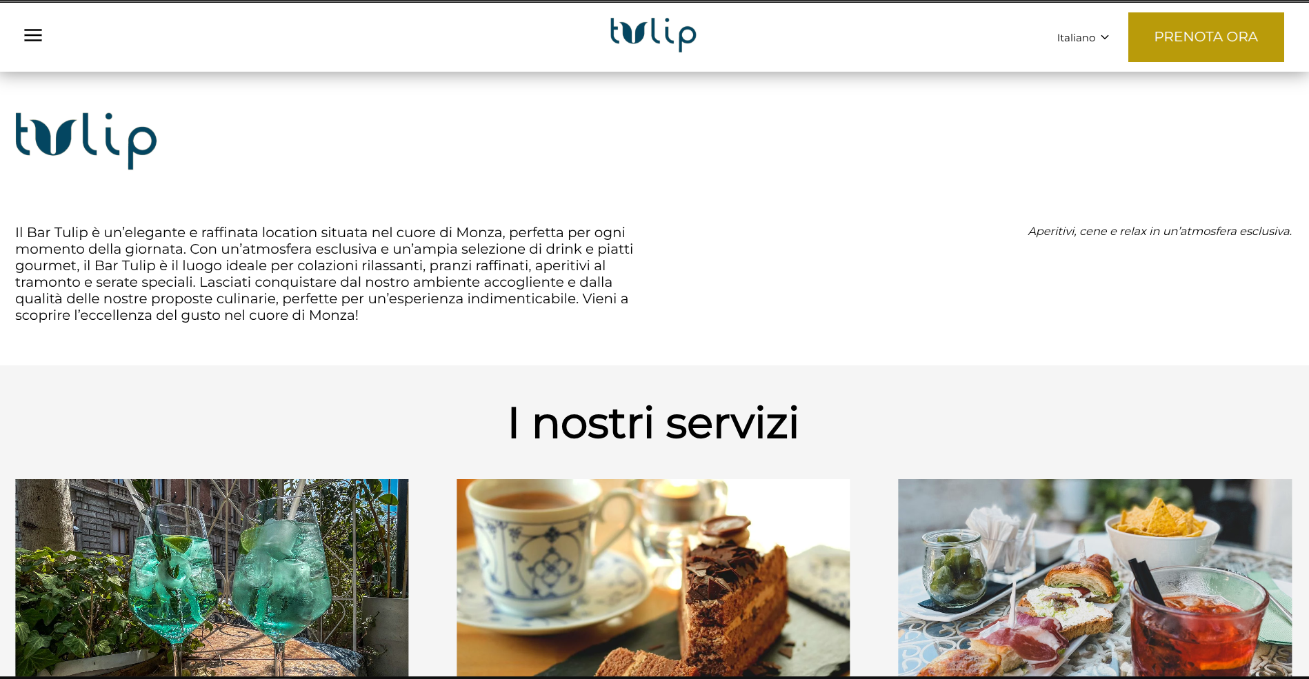 Tulip Monza — Sistema di Prenotazione Online